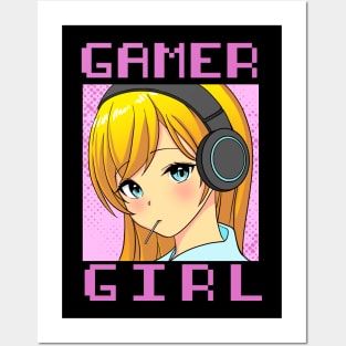 Gamer Girl Anime Cosplay Posters and Art